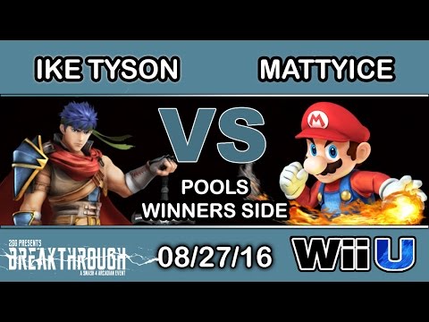 2GG: Breakthrough - Ike Tyson (Ike) Vs. MattyIce (Mario) Pools - Smash Wii U