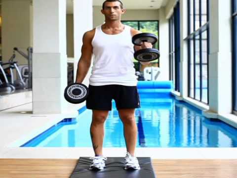 Standing hammer curls