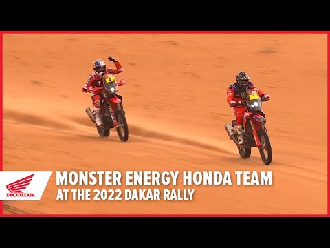 Monster Energy Honda Team at the 2022 Dakar Rally