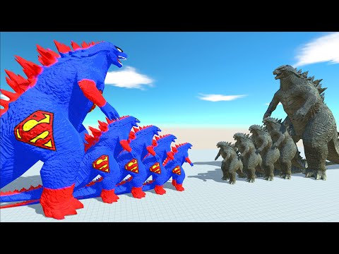 Epic Battle Monster | Growing Superman Godzilla 2014 VS Growing Godzilla 2014 - ARBS