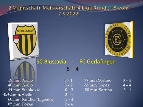 2.Mannschaft Meisterschaft 4.Liga SC Blustavia - FC Gerlafingen
