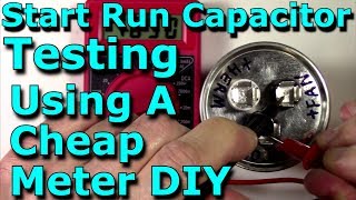 Start Run Capacitor Testing Using A Cheap Meter DIY (HVAC/Stereo/Microwave/Electronics) Service