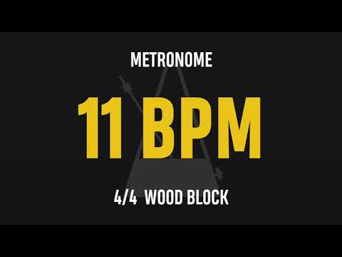 11 BPM 4/4 - Best Metronome (Sound : Wood block)