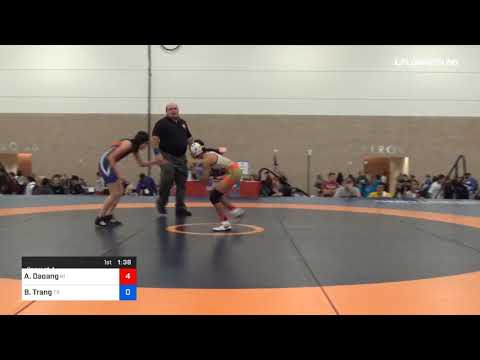 85 Lbs Consi Of 4 Angelina Daoang Team Hawaii Vs Brenna Trang Team Texas