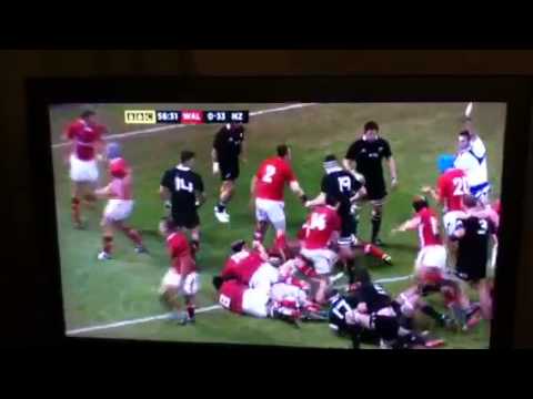 Wales vs New Zealand weird try?