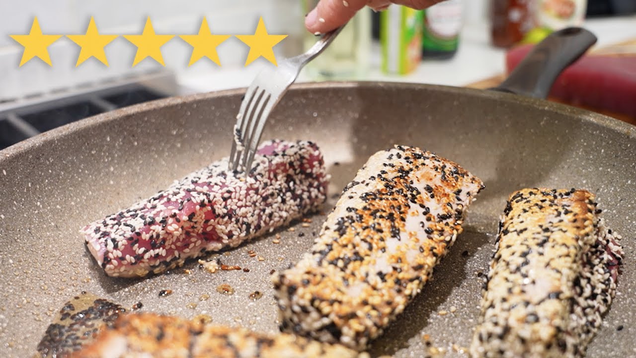 Sesame Seared Tuna Recipe! (DELICIOUS)
