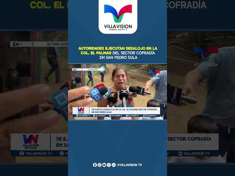 Desalojo en la colonia el palmar del sector #cofradía en #sanpedrosula