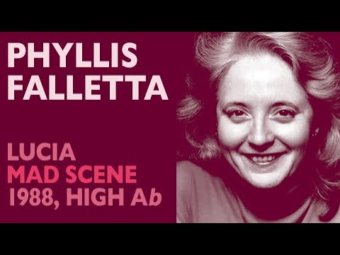 Glass Shatterers! Phyllis Falletta - Donizetti: LUCIA mad scene, New York 1988, High A-flat
