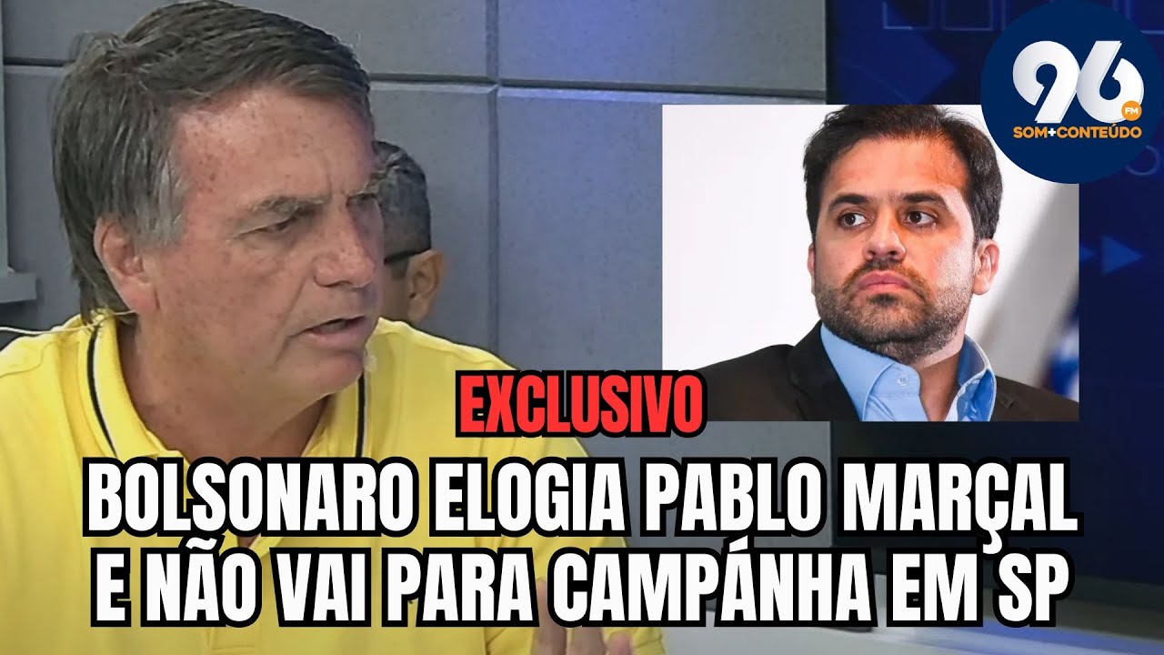 Bolsonaro afirma que "foi vencido" em São Paulo e elogia Pablo Marçal