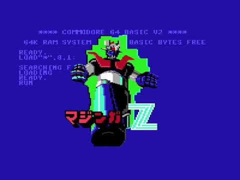 Mazinger Z demo Commodore 64 intro (MAME 0.205)