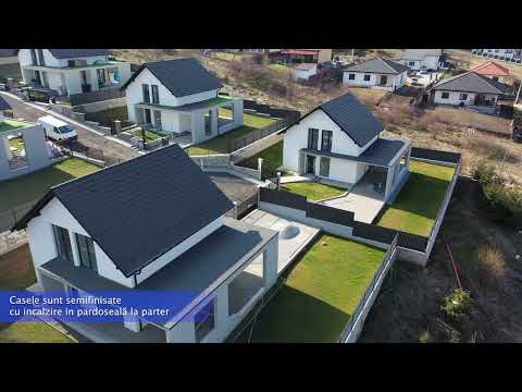 Vand casa cu 4 camere, 2 bai, suprafata utila 140 si teren 500 mp — Video