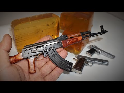 Different Miniature firearms & ballistic gelatine tests!