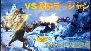 激昂ラージャンより怒る双剣ハンターのオレ【モンスターハンターワールドアイスボーン新天地で狩猟生活】