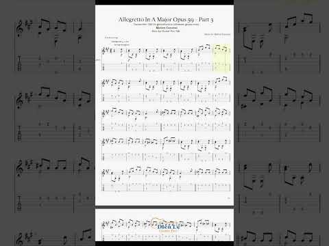 Opus 59 Part 2 No 9 - Allegretto In G Major - Matteo Carcassi