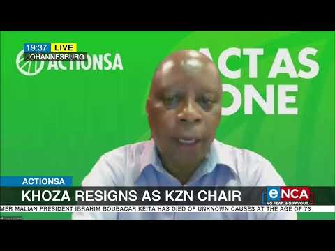 Discussion ActionSA Khoza resigns as KZN Chair