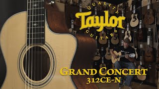 Video thumbnail for Taylor Grand Concert 312CE-N Nylon String by MooreMusicGuitars
