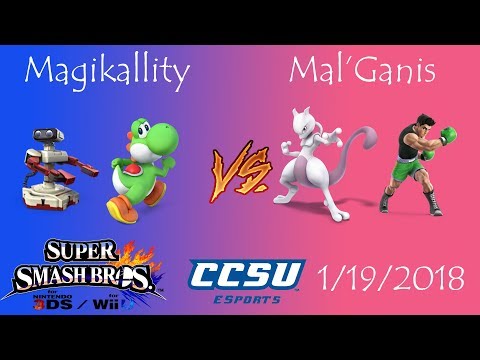 CAN LAN CCSU Smash 4 Tournament - Magikallity (ROB, Yoshi) vs Mal'Ganis (Mewtwo, Little Mac)