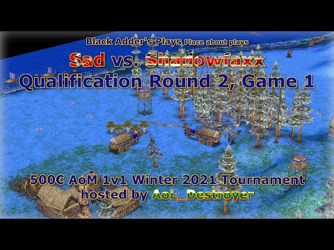 AoL_Destroyer's Vanilla Winter Tournament, QR2 - Sad vs. Shadowfaxx, Game 1 - Age of Mythology