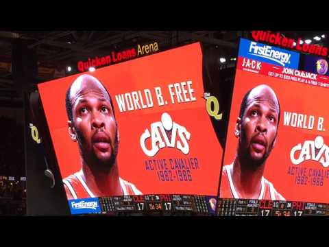 Cavaliers fans honor World B. Free