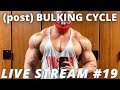 BULK CYCLE LIVE STREAM 19 | BEST TRAINING SPLIT | HOW TO LOWER CREATININE | TREN COUGH | L-CARNITINE