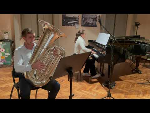 Tuba Orchestral Audition sample, Francesco Porta, V. Blazhevich, Etude.  USE HEADPHONES :)