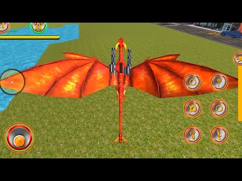 Flying Dragon Robot Car - Robot Transforming Games #01 Android Gameplay