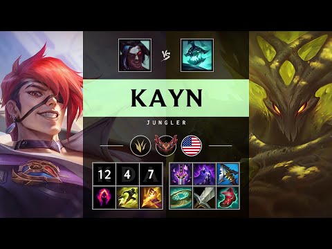Kayn Jungle vs Hecarim - NA Grandmaster Patch 25.13