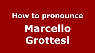 How to pronounce Marcello Grottesi