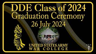 USAWC Distance Education class of 2024 graduation, Carlisle Barracks parade field, 26 July