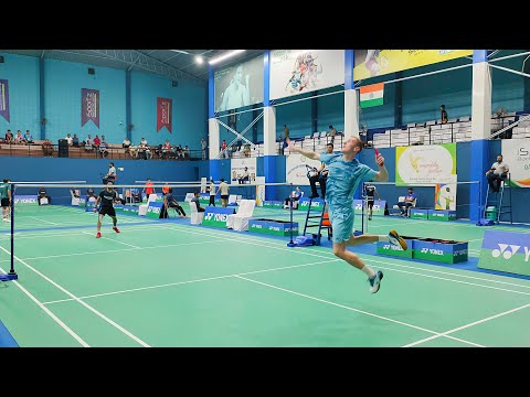 🇺🇦DANYLO BOSNIUK V/S 🇮🇳RITHVIK INDIA INTERNATIONAL BADMINTON TOURNAMENT