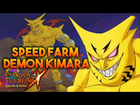 Demon Kimara Hell 3 Turn K.O Speed Farming Strategy! | Seven Deadly Sins: Grand Cross