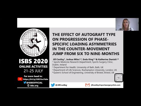 ISBS 2020: Jill Costley THE EFFECT OF AUTOGRAFT TYPE ON PROGRESSION OF PHASE-SPECIFIC LOADING ....