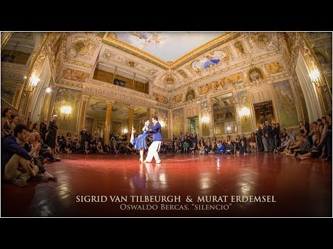  Murat Erdemsel  and  Sigrid Van Tilbeurgh  are  dancing  to  the  tango  "  Silencio  "  by  Oswaldo Bercas
