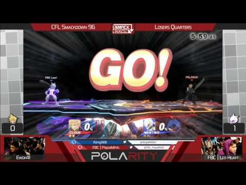 CFL Smackdown 96 WiiU - Ewok41 (Cloud) vs FBC LeoHeart (Mewtwo) - Losers Quarters