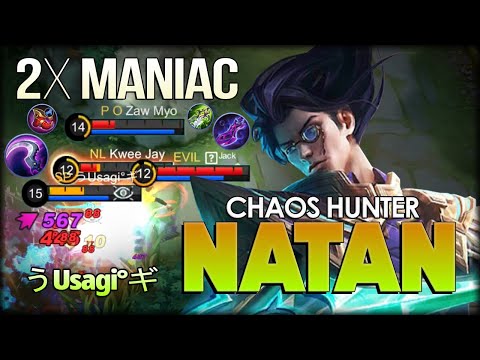 Chaos Hunter 2x Maniac! 18 Kill without Death. Gameplay by うUsagi°ギ - Mobile Legends: Bang Bang