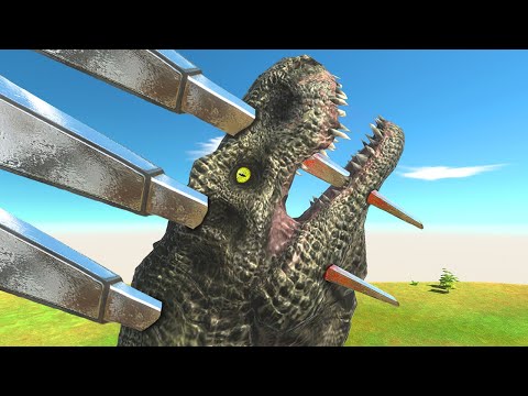 Run Through 7 Levels of Spiky Rotators - Animal Revolt Battle Simulator