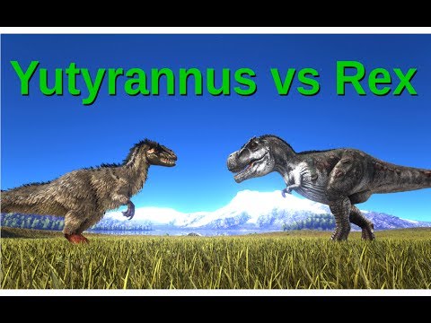 Yutyrannus VS Rex || ARK: Survival Evolved || Cantex