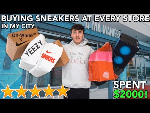 I Bought a Sneaker At EVERY Sneaker Store In My City!