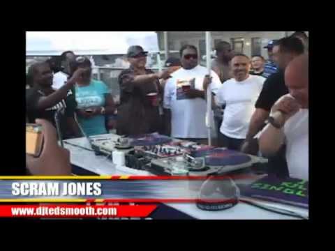 SCRAM JONES DJ INTRO AT TED SMOOTH'S OLD SCHOOL JAM IN HARLEM (8-12-2012)