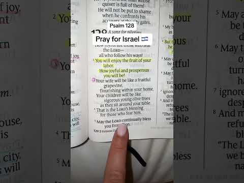 Pray for Israel! Psalm 128!  #bible #bibleverse #psalm #psalm91 #psalms91 #psalm23 #psalms23