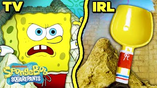 SpongeBob &amp; Patrick Sand Castle War IRL! 🏰