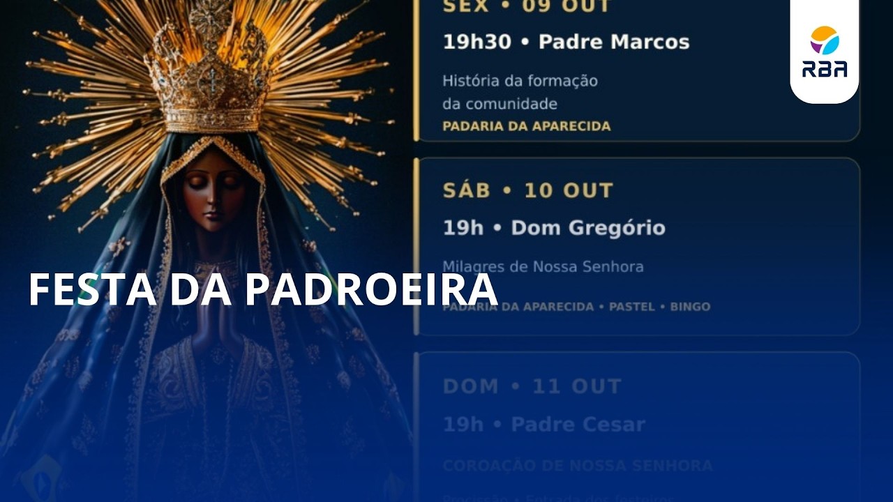 Fé e tradição: Festa de Nossa Senhora Aparecida começa hoje! 🙏