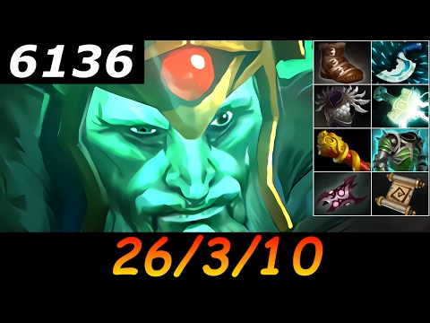 Dota 2 Wraith King 6136 MMR 26/3/10 (Kills/Deaths/Assists) Ranked Full Gameplay