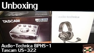 Video thumbnail for Unboxing the Audio-Technica BPHS-1 and Tascam US-322 by Sl1pg8r - Daily Stuff and Things!