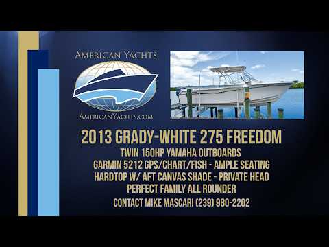 2013 Grady-white Freedom 275 Video