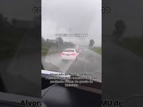 Alvorada do Norte: SAMU de Posse/GO realiza transferência de paciente vítima de queda de bicicleta