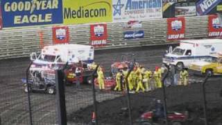 preview picture of video '6th Annual Lucas Oil Knoxville Late Model Nationals- October 3, 2009- Knoxville, Iowa- clip 4'