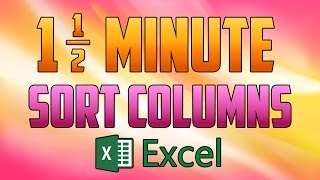 Excel 2016 : How to Sort Columns Alphabetically and Numerically