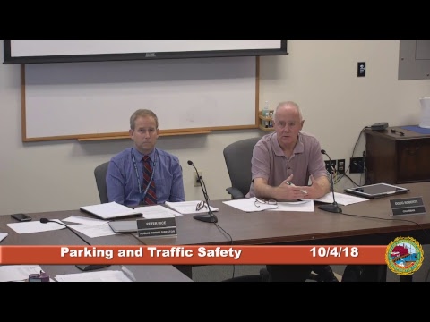 Parking and Traffic Safety Committee 10.4.2018