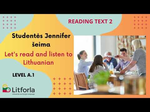 IMPROVE your LITHUANIAN listening, accentuation, and comprehension skills! Reading Lithuanian text 2